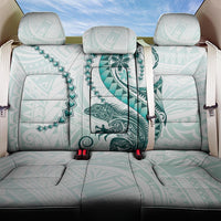 Teal Maori Tuatara Back Car Seat Cover Luxury Pastel Pattern LT01 One Size Teal - Polynesian Pride