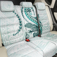 Teal Maori Tuatara Back Car Seat Cover Luxury Pastel Pattern LT01 - Polynesian Pride