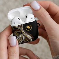 Hawaii Pineapple Brown Tribal Pattern AirPods Case LT01 - Polynesian Pride