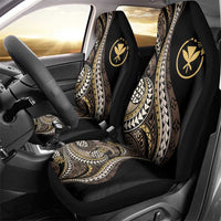 Hawaii Pineapple Brown Tribal Pattern Car Seat Cover - Polynesian Pride