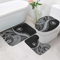 Hawaii Pineapple Gray Scale Tribal Pattern Bathroom Set - Polynesian Pride
