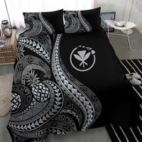 Hawaii Pineapple Gray Scale Tribal Pattern Bedding Set - Polynesian Pride