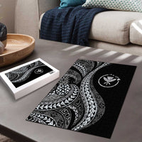 Hawaii Pineapple Gray Scale Tribal Pattern Puzzle LT01 - Polynesian Pride