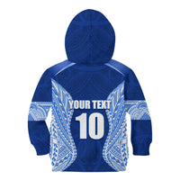 Custom Manu Samoa Rugby Kid Hoodie Polynesian Tattoo LT03