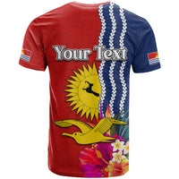 Kiribati Independence Day T Shirt Kiribati Map With Flag Color