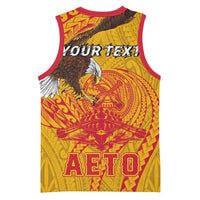 Personalized American Samoa Fautasi Race Basketball Jersey Aeto Pago Pago with Eagle Samoan Tribal Patterns LT03 - Polynesian Pride