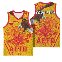 Personalized American Samoa Fautasi Race Basketball Jersey Aeto Pago Pago with Eagle Samoan Tribal Patterns LT03 - Polynesian Pride
