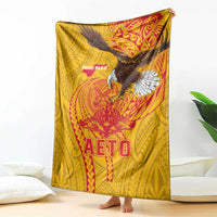 American Samoa Fautasi Race Blanket Aeto Pago Pago with Eagle Samoan Tribal Patterns LT03 - Polynesian Pride
