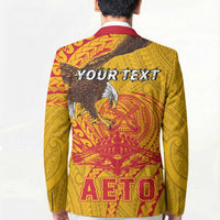 Personalized American Samoa Fautasi Race Blazer Aeto Pago Pago with Eagle Samoan Tribal Patterns LT03 - Polynesian Pride