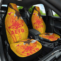 American Samoa Fautasi Race Car Seat Cover Aeto Pago Pago with Eagle Samoan Tribal Patterns LT03 One Size Multicolor - Polynesian Pride