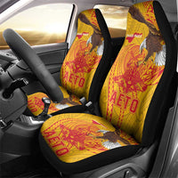 American Samoa Fautasi Race Car Seat Cover Aeto Pago Pago with Eagle Samoan Tribal Patterns LT03 - Polynesian Pride
