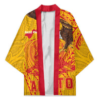 Personalized American Samoa Fautasi Race Kimono Aeto Pago Pago with Eagle Samoan Tribal Patterns LT03 Unisex Multicolor - Polynesian Pride
