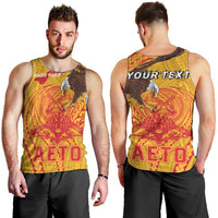 Personalized American Samoa Fautasi Race Men Tank Top Aeto Pago Pago with Eagle Samoan Tribal Patterns LT03 - Polynesian Pride
