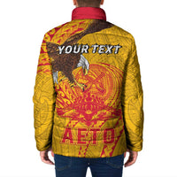 Personalized American Samoa Fautasi Race Padded Jacket Aeto Pago Pago with Eagle Samoan Tribal Patterns LT03 - Polynesian Pride