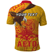 Personalized American Samoa Fautasi Race Polo Shirt Aeto Pago Pago with Eagle Samoan Tribal Patterns LT03 - Polynesian Pride