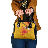 American Samoa Fautasi Race Shoulder Handbag Aeto Pago Pago with Eagle Samoan Tribal Patterns LT03 One Size Multicolor - Polynesian Pride