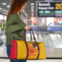 American Samoa Fautasi Race Travel Bag Aeto Pago Pago with Eagle Samoan Tribal Patterns LT03 - Polynesian Pride