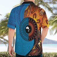 Fiji and Australia Together Hawaiian Shirt Tapa Tribal Tattoo mix Aboriginal Pattern