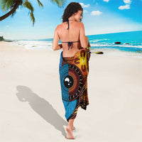 Fiji and Australia Together Sarong Tapa Tribal Tattoo mix Aboriginal Pattern