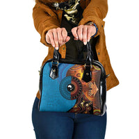 Fiji and Australia Together Shoulder Handbag Tapa Tribal Tattoo mix Aboriginal Pattern