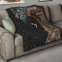 Samoa and New Zealand Together Quilt Siapo Motif and Maori Paua Shell Pattern