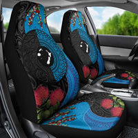 Fiji and New Zealand Together Car Seat Cover Tapa Maori Tattoo mix Tagimoucia and Pohutukawa LT03 - Polynesian Pride
