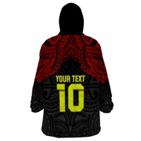 Custom Vitis Central Dabaris Rugby Wearable Blanket Hoodie Papua New Guinea Polynesian Tattoo LT03 - Polynesian Pride