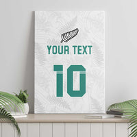 Custom New Zealand Football Canvas Wall Art Go All Silver Ferns - Towards World Cup 2026