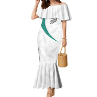 Custom New Zealand Football Family Matching Mermaid Dress and Hawaiian Shirt Go All Silver Ferns - Towards World Cup 2026