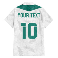 Custom New Zealand Football Family Matching Short Sleeve Bodycon Dress and Hawaiian Shirt Go All Silver Ferns - Towards World Cup 2026