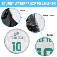 Custom New Zealand Football Spare Tire Cover Go All Silver Ferns - Towards World Cup 2026