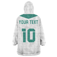 Custom New Zealand Football Wearable Blanket Hoodie Go All Silver Ferns - Towards World Cup 2026