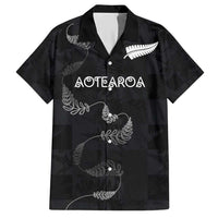 Custom New Zealand Rugby Hawaiian Shirt All Silver Ferns Blacks
