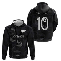Custom New Zealand Rugby Hoodie All Silver Ferns Blacks