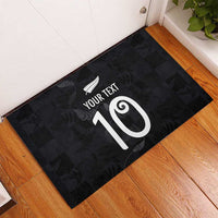 Custom New Zealand Rugby Rubber Doormat All Silver Ferns Blacks
