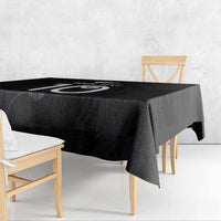 Custom New Zealand Rugby Tablecloth All Silver Ferns Blacks
