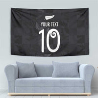 Custom New Zealand Rugby Tapestry All Silver Ferns Blacks