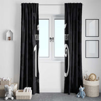 Custom New Zealand Rugby Window Curtain All Silver Ferns Blacks LT03 - Polynesian Pride