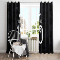 Custom New Zealand Rugby Window Curtain All Silver Ferns Blacks LT03 - Polynesian Pride