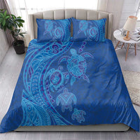 Hawaiian Turtles and Polynesian Art Tattoo Bedding Set Ocean Abyss