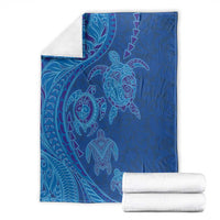 Hawaiian Turtles and Polynesian Art Tattoo Blanket Ocean Abyss