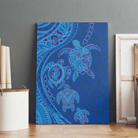 Hawaiian Turtles and Polynesian Art Tattoo Canvas Wall Art Ocean Abyss