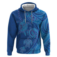 Hawaiian Turtles and Polynesian Art Tattoo Hoodie Ocean Abyss