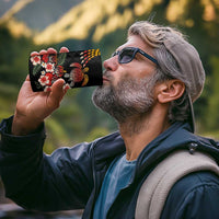 Hawaiian Hibiscus Turtle and Tropical Flower 4 in 1 Can Cooler Tumbler Dynamic Vibe