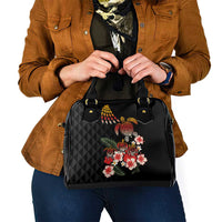 Hawaiian Hibiscus Turtle and Tropical Flower Shoulder Handbag Dynamic Vibe LT03 - Polynesian Pride