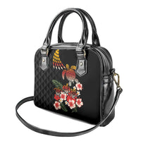 Hawaiian Hibiscus Turtle and Tropical Flower Shoulder Handbag Dynamic Vibe LT03 - Polynesian Pride