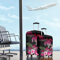 Hawaiian Hibiscus Turtle and Tropical Flower Luggage Cover Sweet Vibe