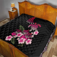 Hawaiian Hibiscus Turtle and Tropical Flower Quilt Sweet Vibe