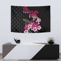 Hawaiian Hibiscus Turtle and Tropical Flower Tapestry Sweet Vibe