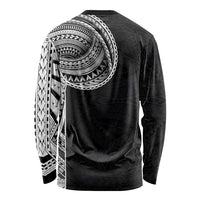 Samoan Art Tattoo Polynesian Pattern Long Sleeve Shirt LT03 - Polynesian Pride
